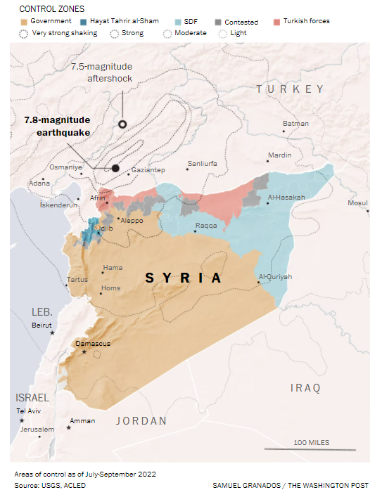 大地震后，西方要求叙利亚断腿乞求