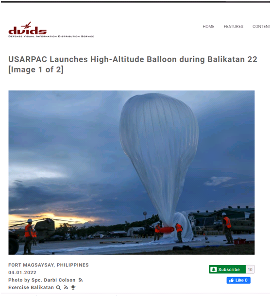 非法飞越中国领空的美国气球，是它？