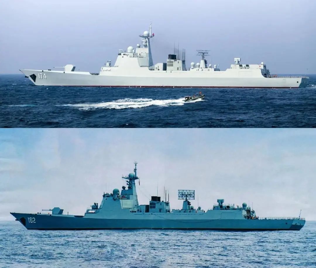 辽宁舰刚到大连造船厂,两艘052DL驱逐舰同时下水,这轮“下饺子”不简单