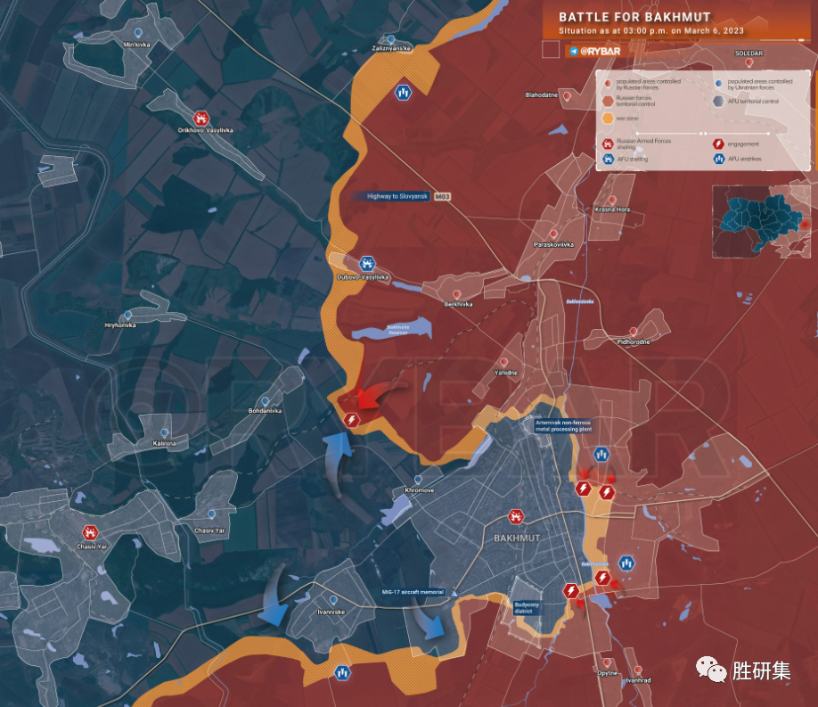 巴赫穆特一日改口,俄军重心或将转向阿夫迪伊夫卡-马林卡!