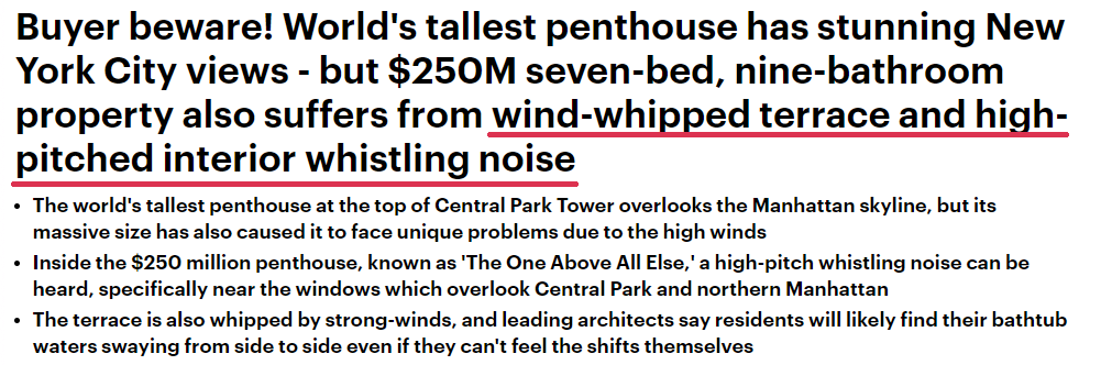 卖17亿的“世界最高豪宅”快倒了？网友：一刮风就成了洗衣机…