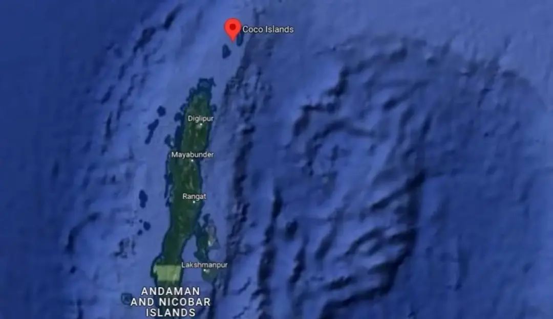西方卫星过顶缅甸，租给中国的大科科群岛上，突然出现了异常状况