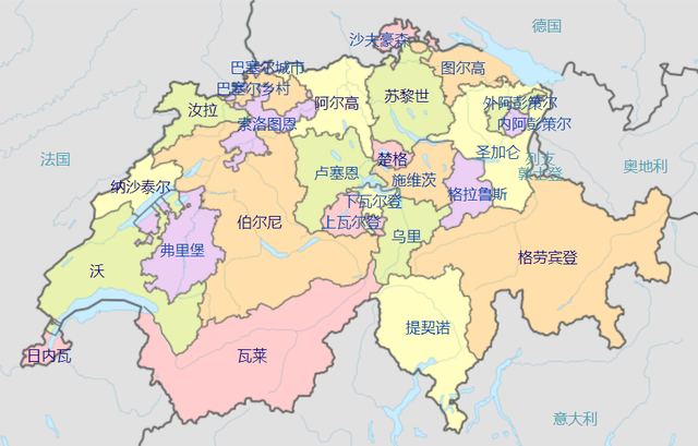 德国、意大利,为何都在瑞士有一块飞地?