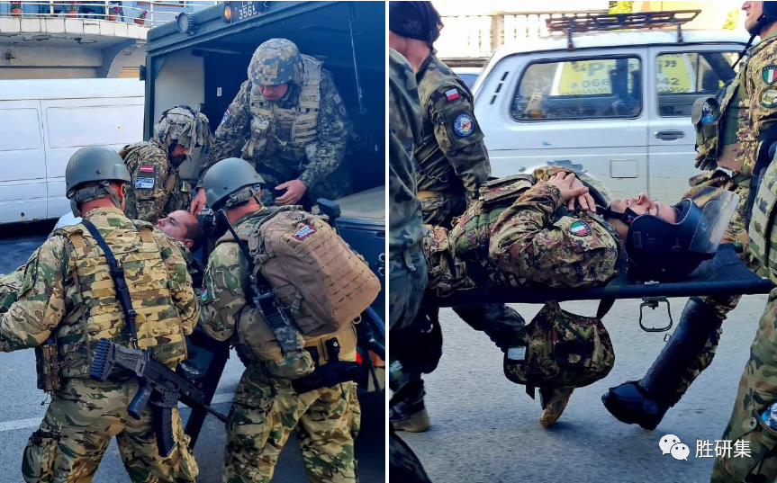 科索沃,北约大兵被胖揍!