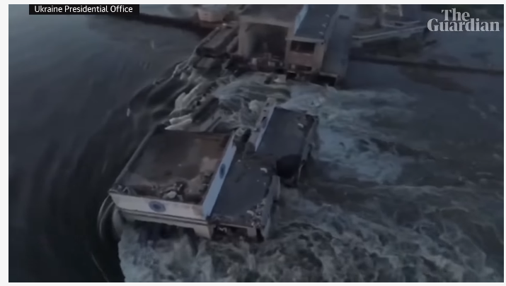 赫尔松的大坝被炸,谁干的?