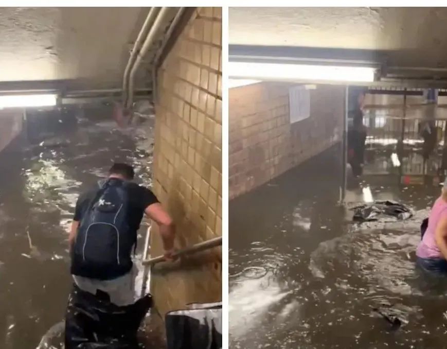 飞机都被淹了:德国的下水道,都修给了青岛么?