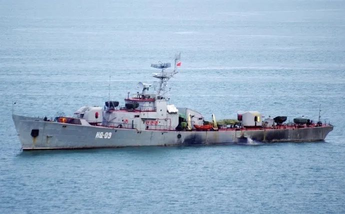 网友拍到越南隐身护卫舰!竟是70岁高龄的老军舰,拉皮做了美容