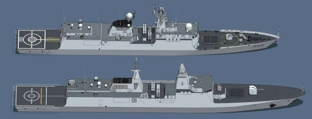正式下水！054B已刷海军涂装，国产盾舰再迎强员，排水量达6000吨