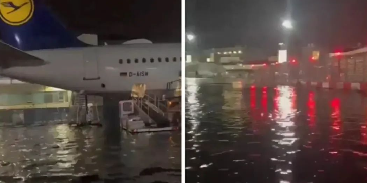 飞机都被淹了:德国的下水道,都修给了青岛么?