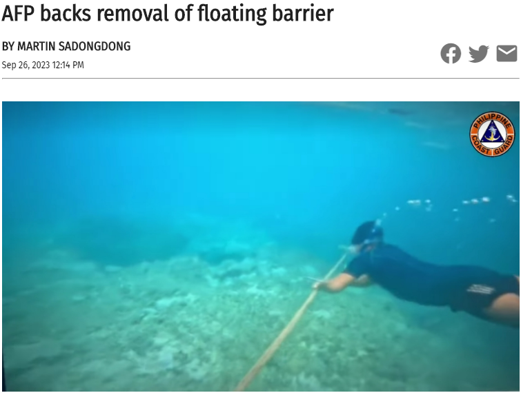 菲律宾在黄岩岛小偷小摸干什么?