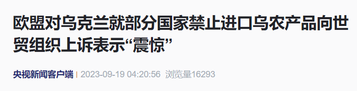 泽连斯基恩将仇报?欧盟很震惊,也很难过