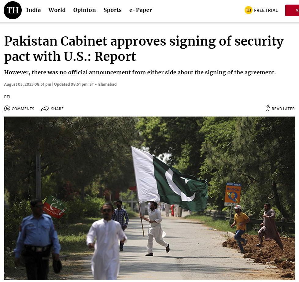 巴基斯坦投美了？网上疯传：巴基斯坦与美国签署15年“驻军协议”，发生了什么？