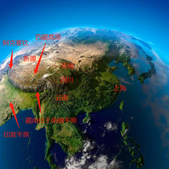 看了一眼立体地形图，我就知道印度不配成为中国的对手