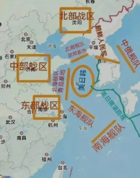 黄海对决,美帝夹着尾巴逃跑了