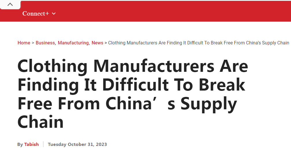 “我想不出还有哪个地方能像中国这样兼顾质量、数量和价格”