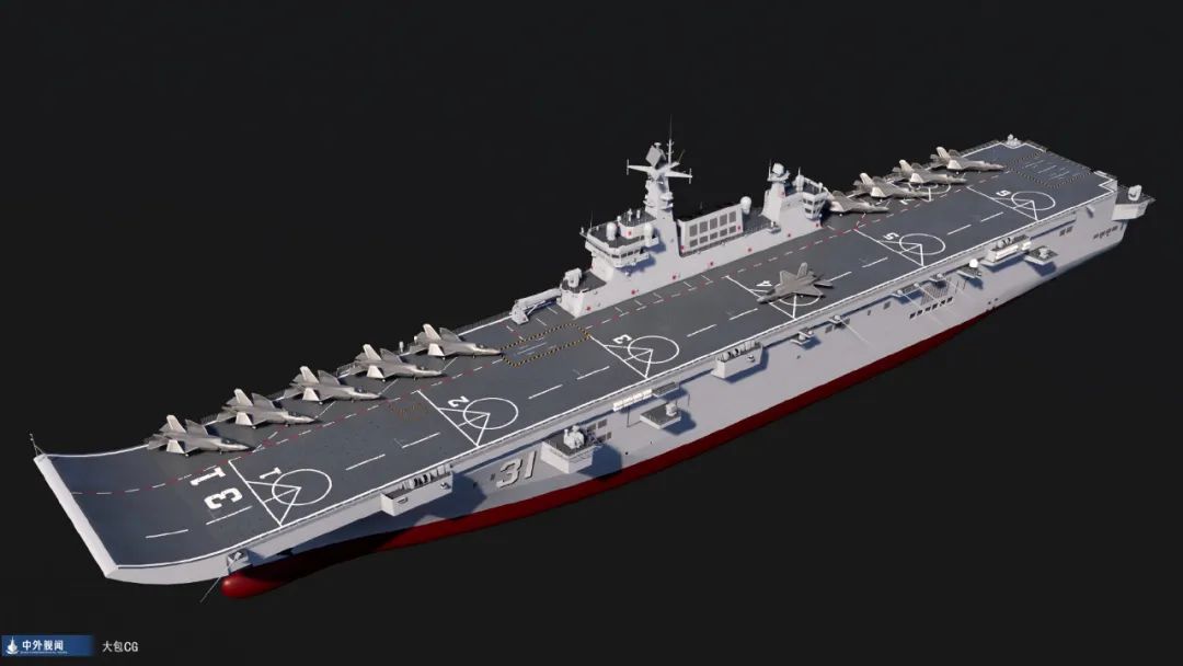 逆天!中国075型攻击舰居然装上了“滑跃式甲板”?