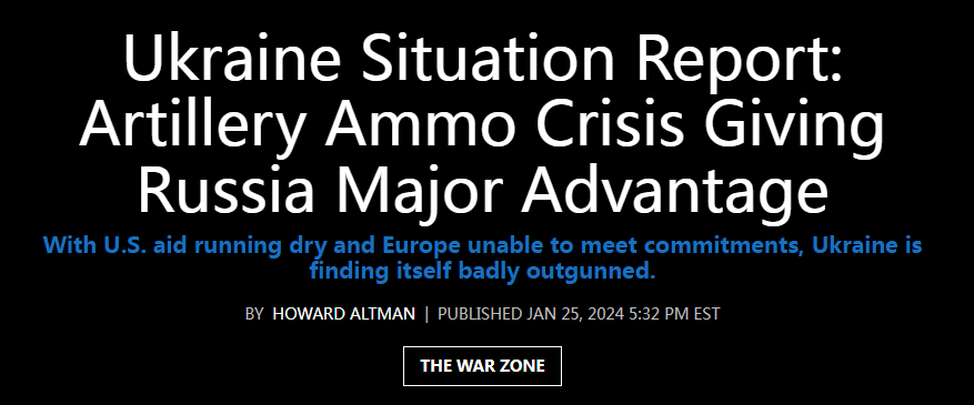 乌克兰的炮弹，这次是真的没了