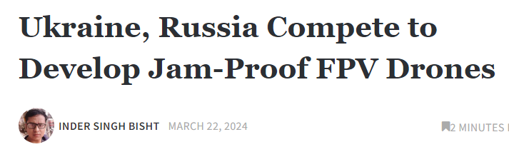 “用穿越机互怼”俄乌是认真的,不仅打得很上头,还“玩出”了新花样