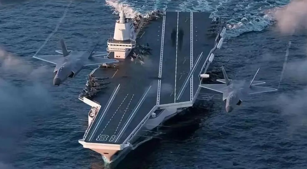 又一艘平甲板巨舰现身,电磁弹射隐藏的强大战力,超出了外界预料