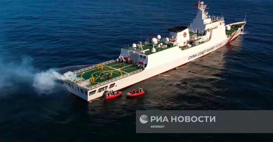 轮到美国抗议！中国海警首次进入阿拉斯加海域，罕见摘下了炮衣