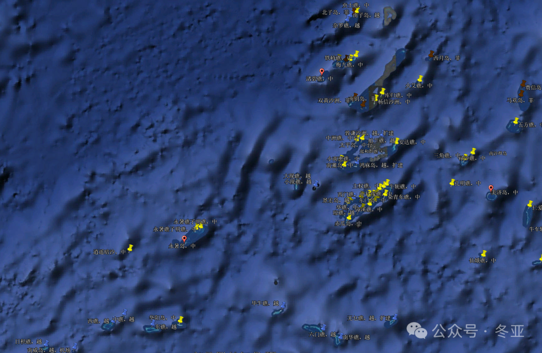 做了份南海岛礁现状图,其实比很多人以为的好不少。 做了份南海岛礁现状图,其实比很多人以为的好不少。