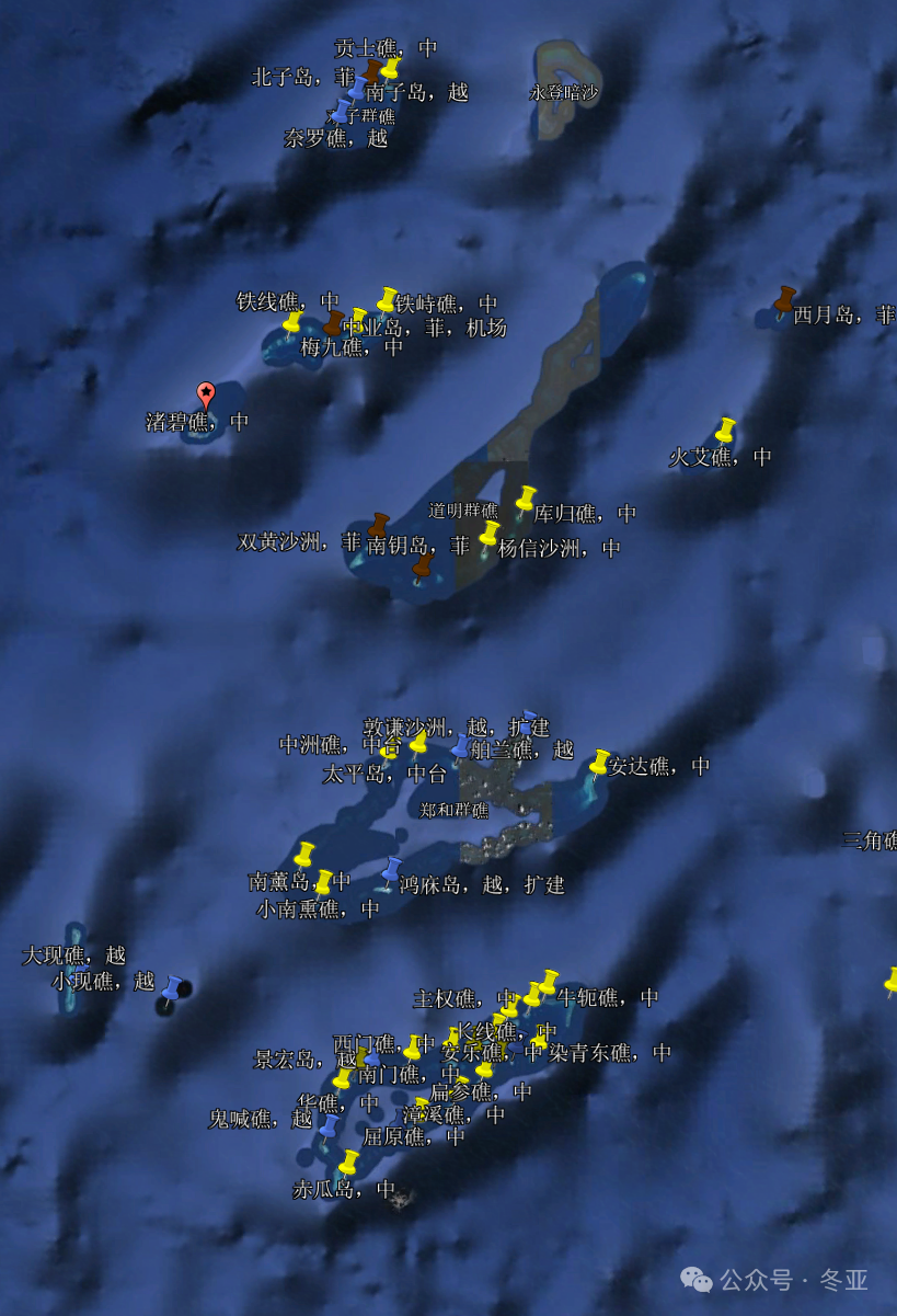 做了份南海岛礁现状图,其实比很多人以为的好不少。 做了份南海岛礁现状图,其实比很多人以为的好不少。