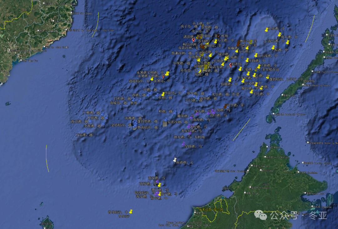 做了份南海岛礁现状图,其实比很多人以为的好不少。 做了份南海岛礁现状图,其实比很多人以为的好不少。