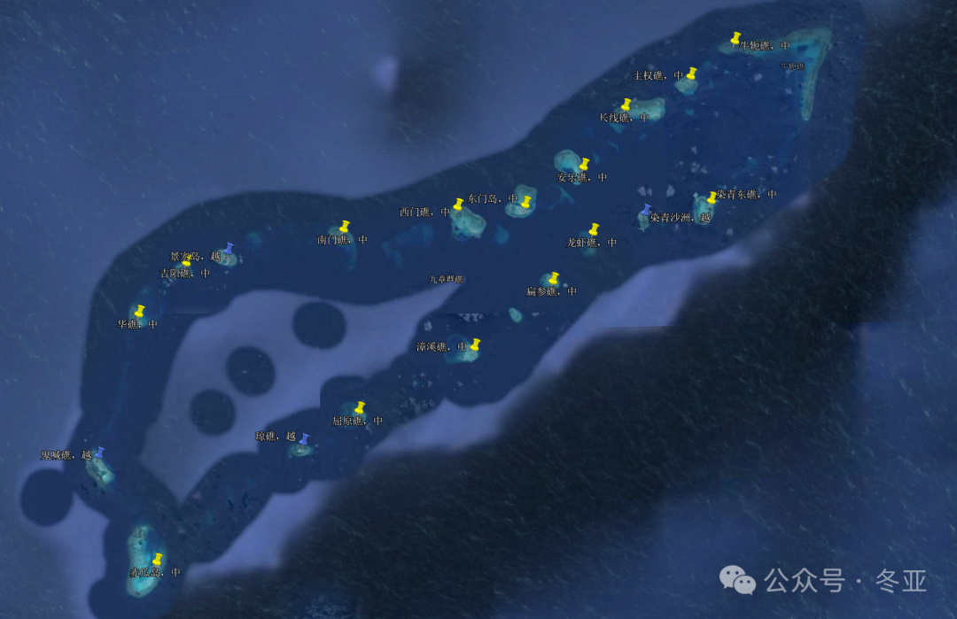 做了份南海岛礁现状图,其实比很多人以为的好不少。 做了份南海岛礁现状图,其实比很多人以为的好不少。