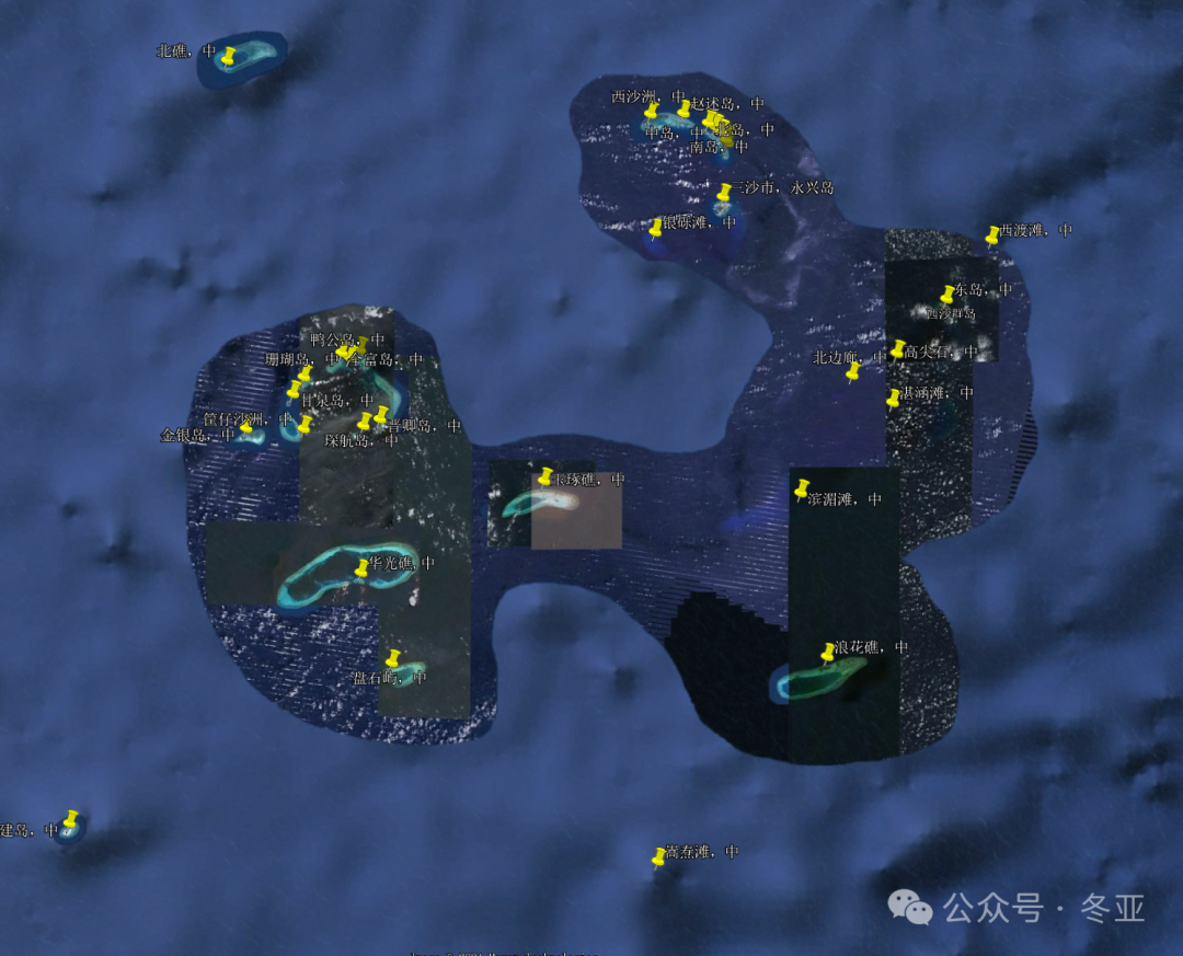 做了份南海岛礁现状图,其实比很多人以为的好不少。 做了份南海岛礁现状图,其实比很多人以为的好不少。