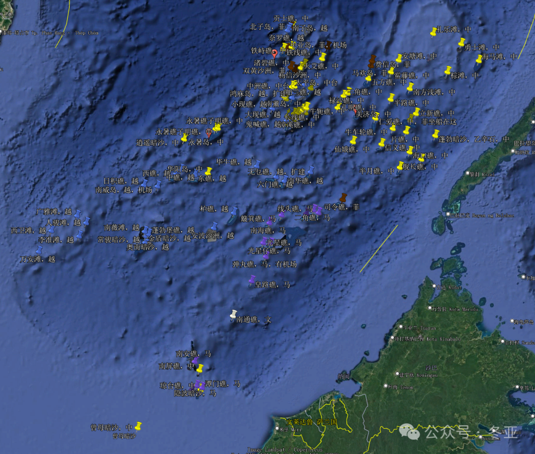 做了份南海岛礁现状图,其实比很多人以为的好不少。 做了份南海岛礁现状图,其实比很多人以为的好不少。