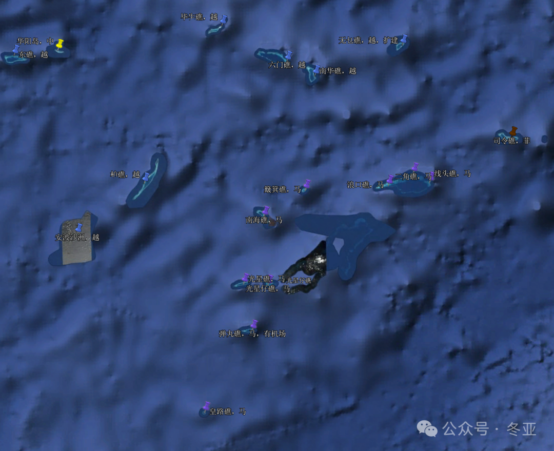 做了份南海岛礁现状图,其实比很多人以为的好不少。 做了份南海岛礁现状图,其实比很多人以为的好不少。