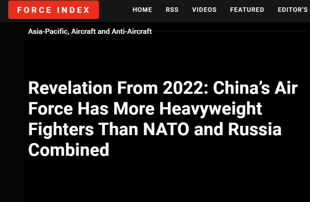 中国重型战机数量达1100架,总数超过北约及俄罗斯之和 中国重型战机数量达1100架,总数超过北约及俄罗斯之和