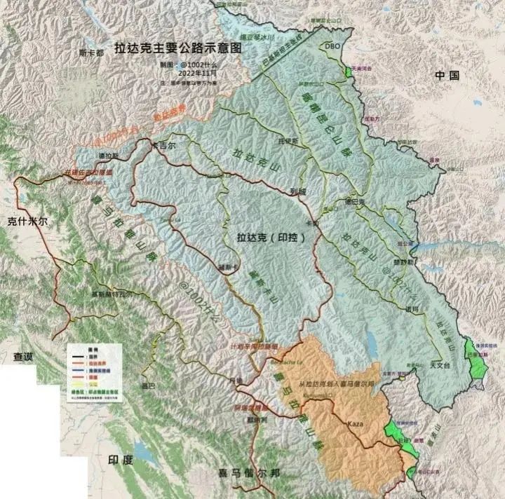 印度不止在山下！控制拉达克后，在高原面上“拱”了一大步！