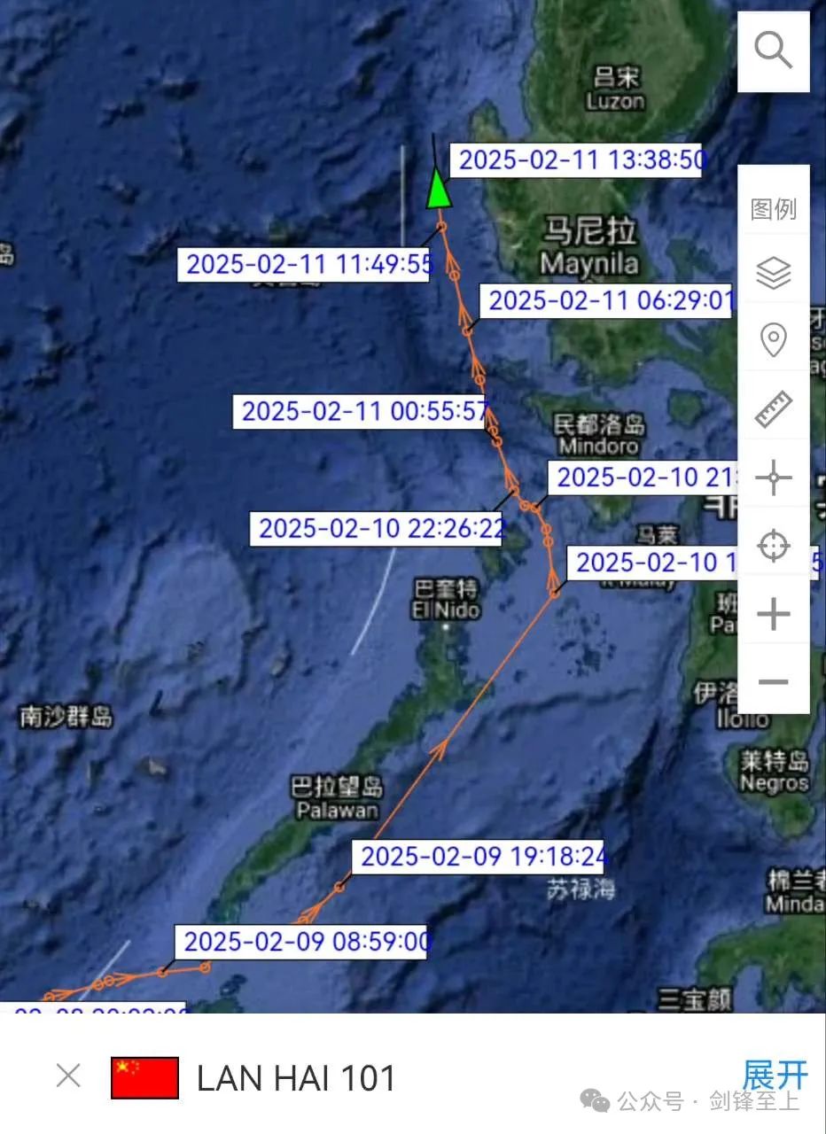 继续上强度!中国科考船反复横穿菲律宾海峡,对峙前线推进到菲律宾沿海 继续上强度!中国科考船反复横穿菲律宾海峡,对峙前线推进到菲律宾沿海