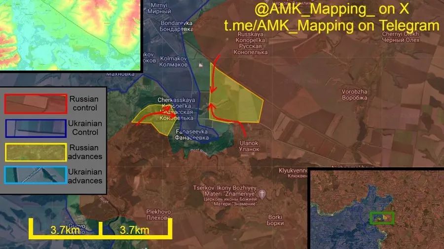 俄军即将拿下安德烈夫卡,乌军发动微弱反击! 俄军即将拿下安德烈夫卡,乌军发动微弱反击!