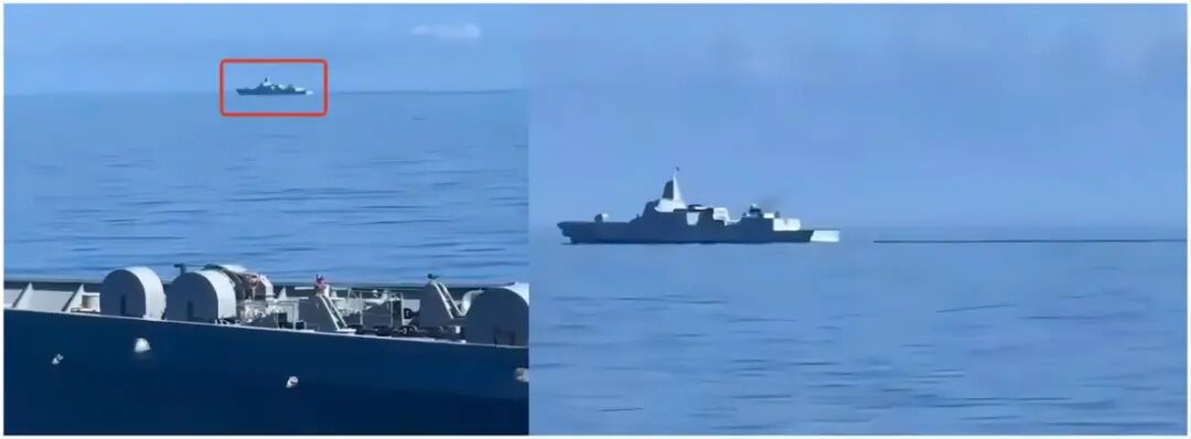 中国055贴脸林肯号画面曝光后，美国网友破防！