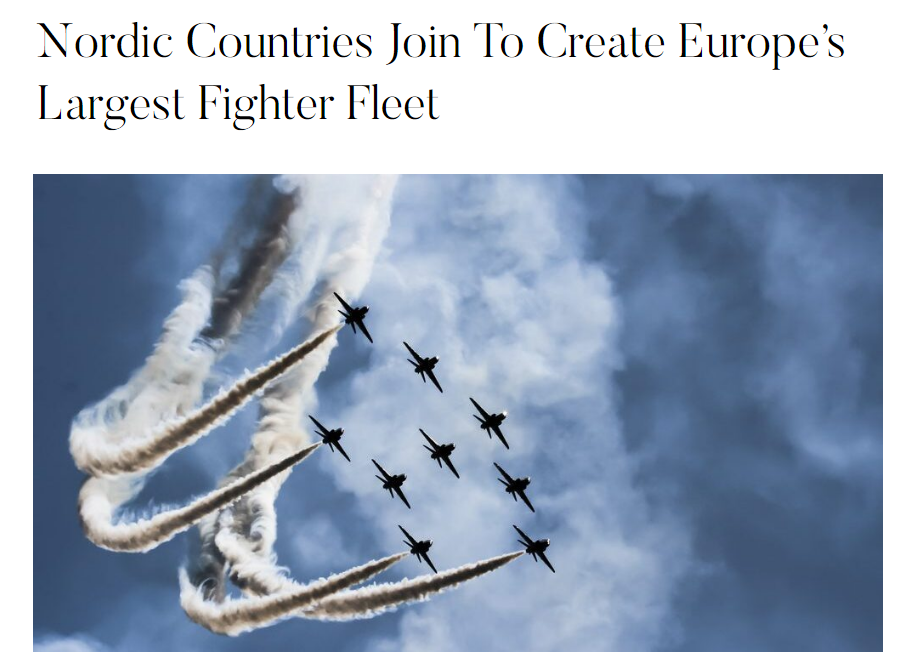 欧洲最大战斗机编队！挑战俄罗斯！