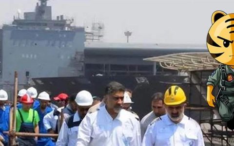 伊朗也在建航母！滑跃甲板细节特征明显，期待F-14上舰一飞冲天