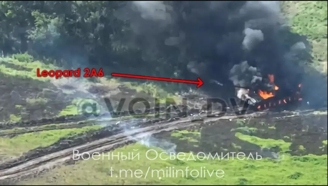 乌军豹2A6坦克霸气首战，遭俄军无情猎杀！西方军事神话破灭了