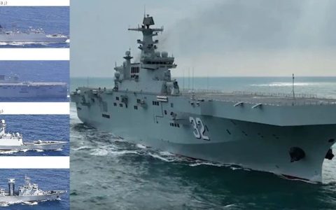 中国075型两栖攻击舰“广西”舰ESG首次穿过第一岛链，可随时执行“夺岛任务”！