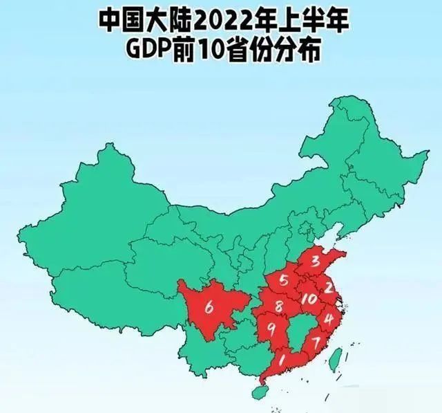 中国经济前十强的省份，都围绕着江西