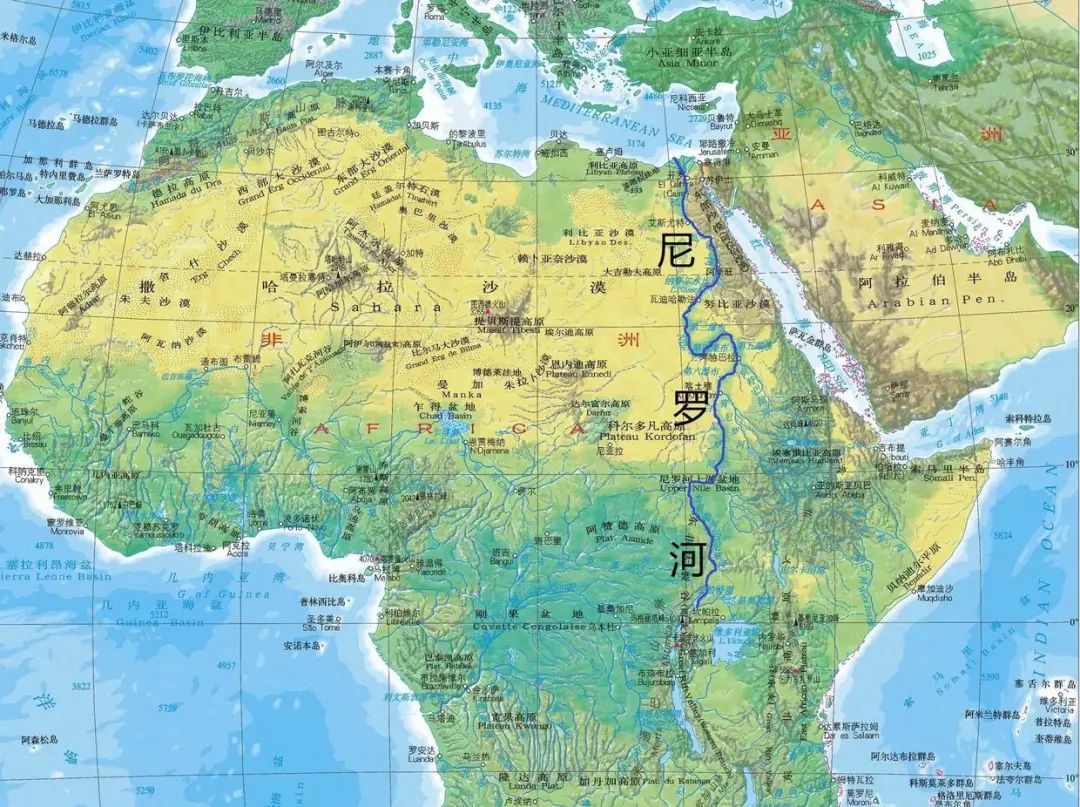 位于非洲东北部的世界最长河流“尼罗河”，总共流经了哪些国家？
