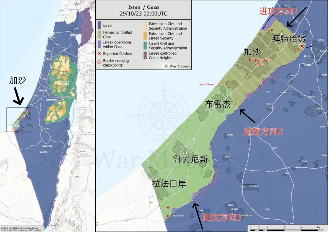 兵分三路同时出击！以色列宣布：加沙地面进攻正式开始！目前最新的战况如何？