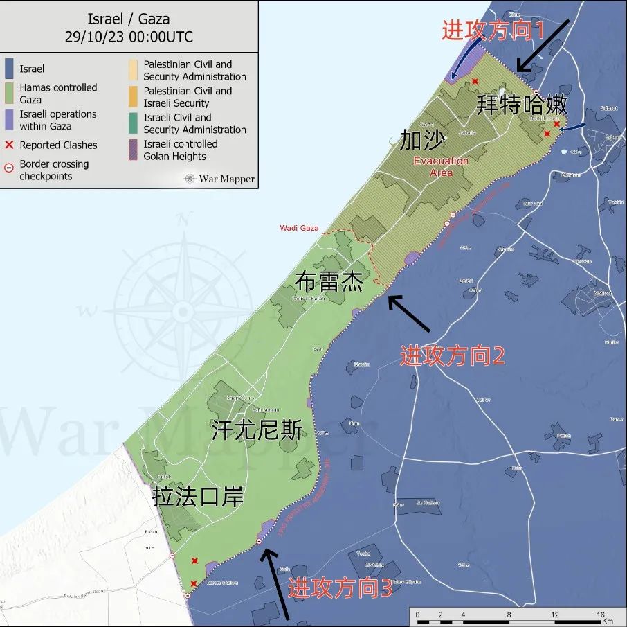 兵分三路同时出击！以色列宣布：加沙地面进攻正式开始！目前最新的战况如何？