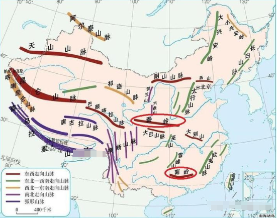 因为秦岭的存在，秋天的气温暴涨暴跌