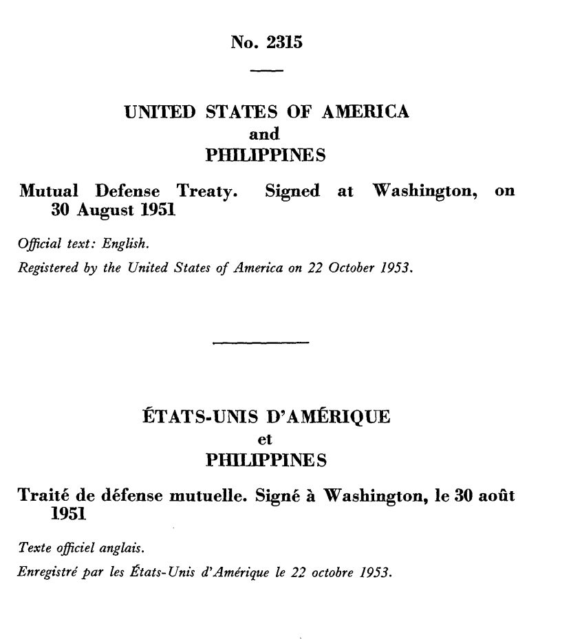 美军司令说：若菲律宾士兵在南海被打死，美国会帮忙？《美菲共同防御条约》是啥？