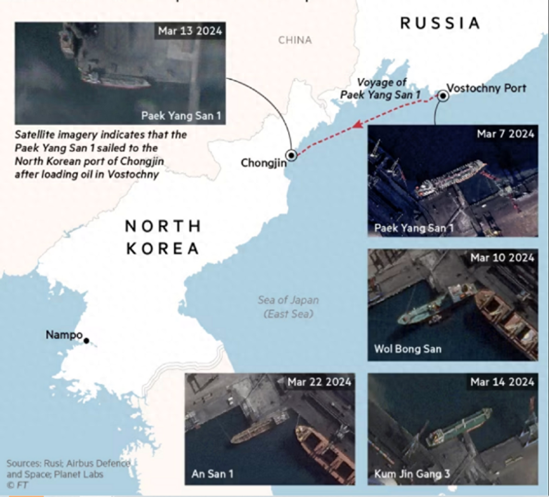轮到俄罗斯“报恩”了，5艘巨轮已经秘密入朝，为朝鲜雪中送炭