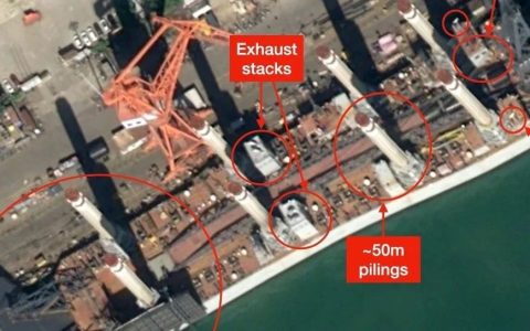 老外发现中国至少7艘“岸舰连接器”在建，第一工业国的实力藏不住