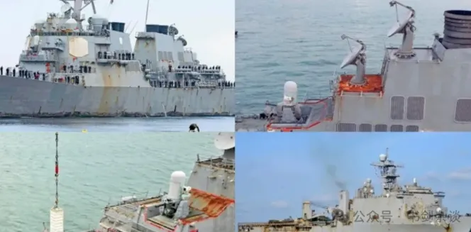 “055大驱锈迹斑斑？”台媒恶意“移花接木”，反揭了美国海军老底……