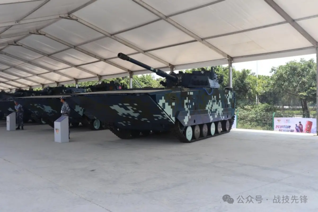 中国新一代两栖突击车曝光,装备105毫米炮,战斗力直接拉满!